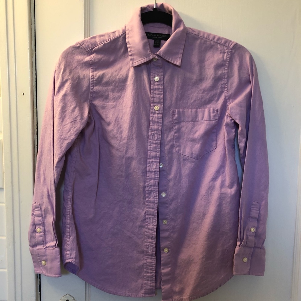 Banana Republic Pastel Purple Button-down